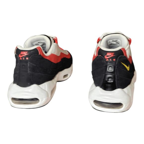 NIKE Air Max 95 'Black Crimson Yellow' Running Shoes Size 10 - Picture 5 of 9